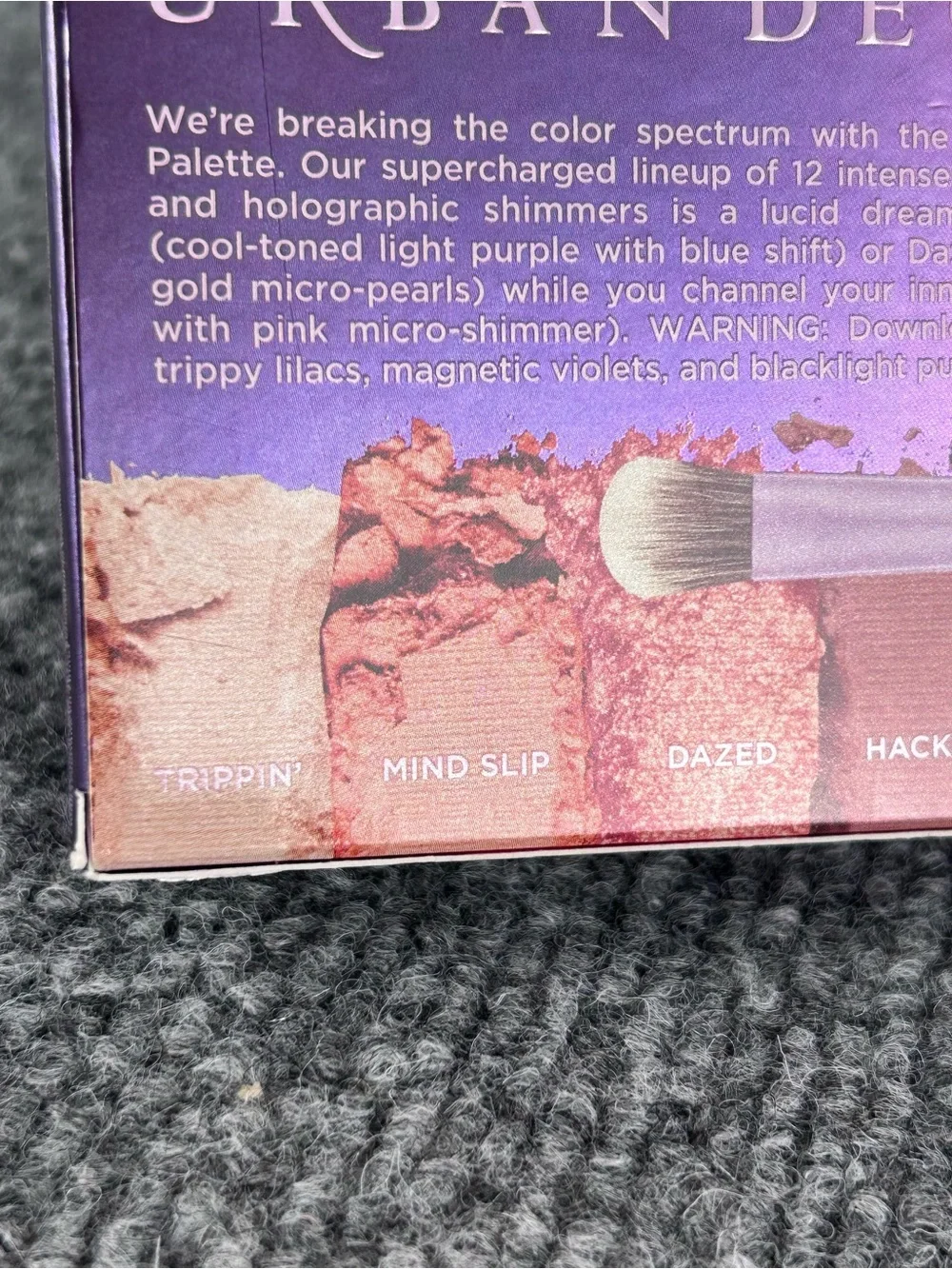 Urban Decay NAKED ULTRAVIOLET Eyeshadow Palette Pressed Powder Metallic Shimmer
